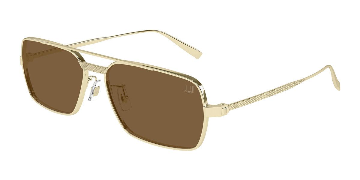 Image of Dunhill DU0076S 002 59 Lunettes De Soleil Homme Dorées FR