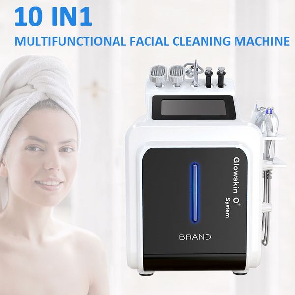 Image of EN 753981305 10 in 1 hydro water dermabrasion rf bio-lifting spa facial hydro microdermabrasion machine skin tightening eye lift face beauty equipment