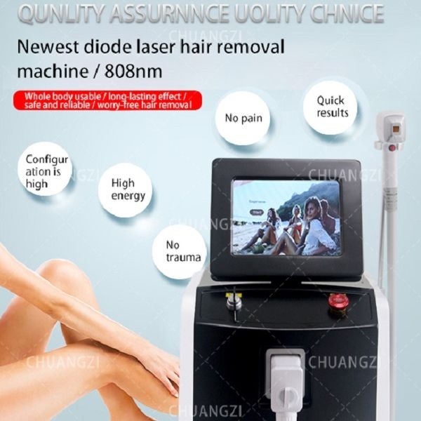 Image of EN 805511369 ice platinum rf equipment professional multi wavelength 755nm 808nm 1064nm painless permanent hair removal diode laser machine