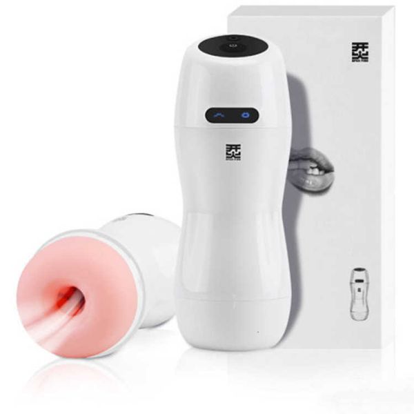 Image of ENH 826158750 toy massager fire second generation fully automatic telescopic aircraft cup deep throat men&#039s masturbation electric products