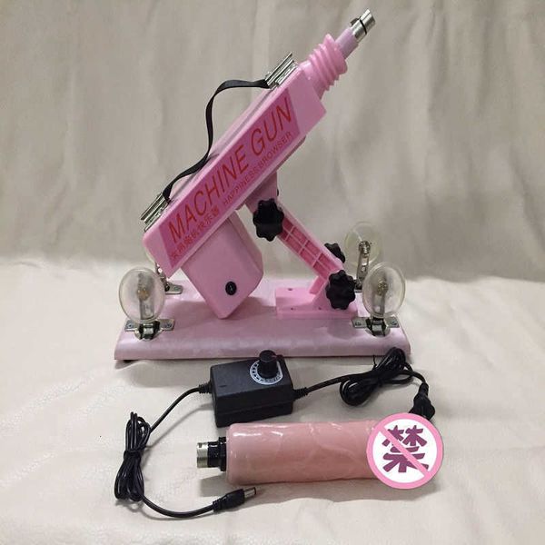 Image of ENH 833602183 toy gun machine hand electric full-automatic telescopic pulling inserting for shelling men women female masturbator penis vibrator