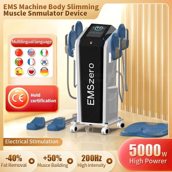 Image of ENH 840206023 blue-black powerful 4 handles ems neo electromagnetic body weight machine slimming ems muscle stimulate fat removal body slimming build musc