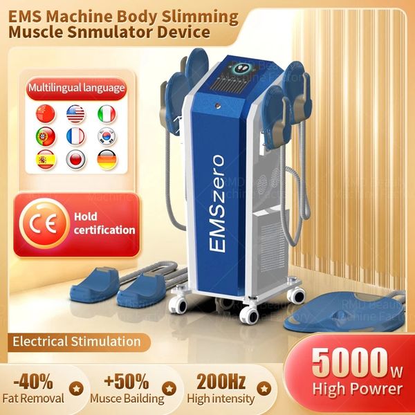 Image of ENH 840210309 powerful 4 handles ems neo electromagnetic body weight machine slimming ems muscle stimulate fat removal body slimming build muscle machine