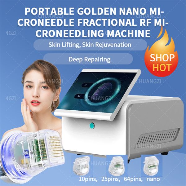 Image of ENH 840434612 rf equipment professional microneedling tightening one handle fractional machine radio frequency microneedling with cool hammer high effecti