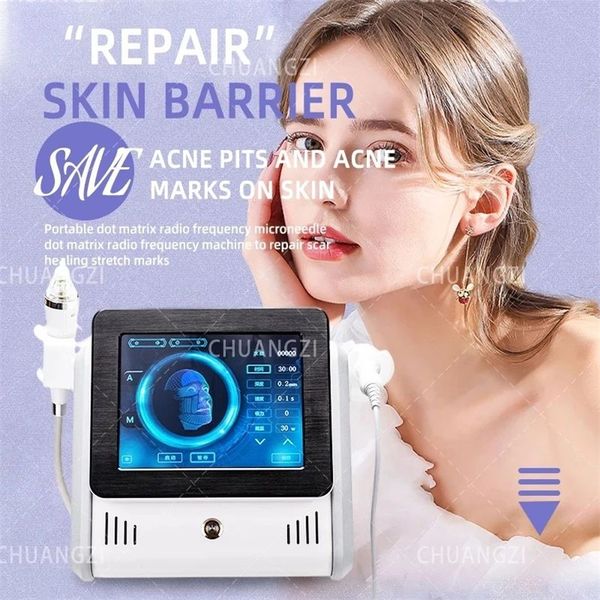 Image of ENH 840611816 2 in 1 rf equipment fractional microneedle machine with cold hammer anti acne shrink pores face skin care tools stretch marks remover