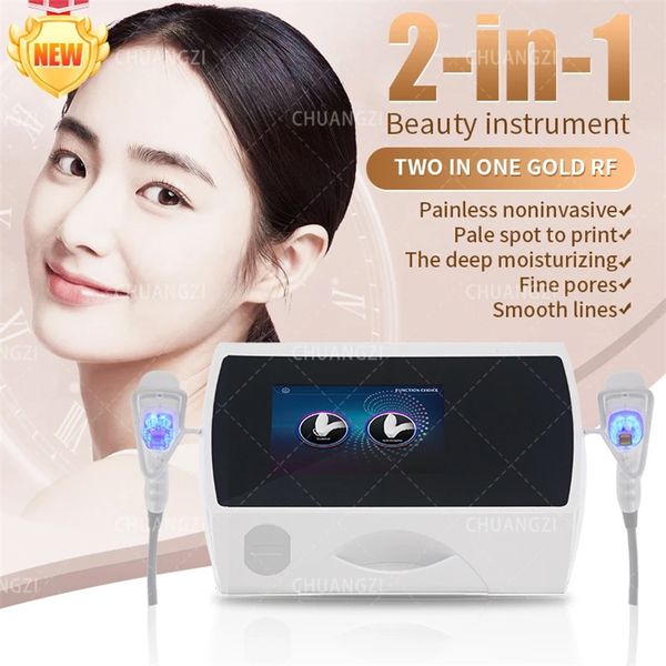 Image of ENH 840993715 multi-functional beauty equipment 2023 2-in-1 gold rf microneedle maggie portable beauty instrument anti aging lifting for man or woman
