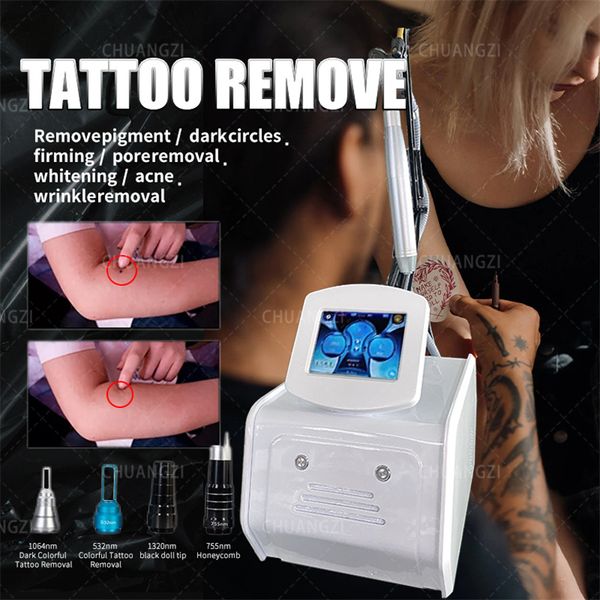 Image of ENH 842427680 laser machine 2023 q switched nd yag laser tattoo removal machine 755nm 1064nm pico laser machine picosecond ndyag beauty equipment white