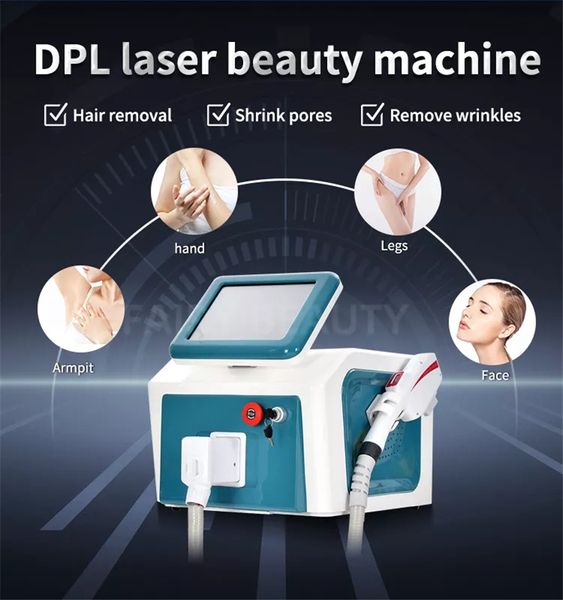 Image of ENH 843585026 laser machine epilator dpl 808nm 1064nm 755nm diode laser machine professional 808 permanent hair removal skin rejuvenation remove legs biki