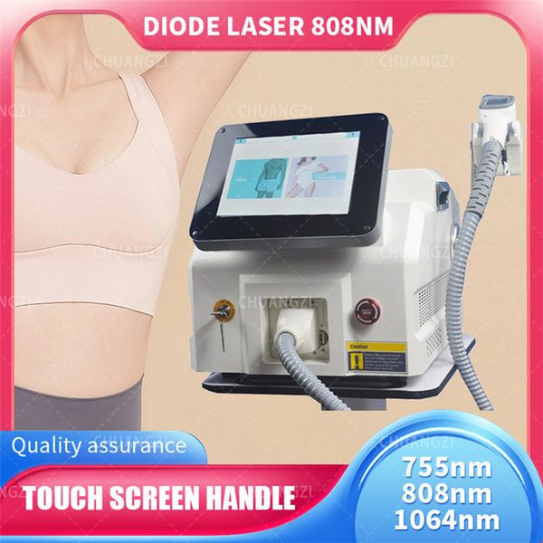 Image of ENH 843587045 laser machine 755 1064 808nm diode laser machine permanent hair removal system skin rejuvenation laser depilation epilator beauty equipment