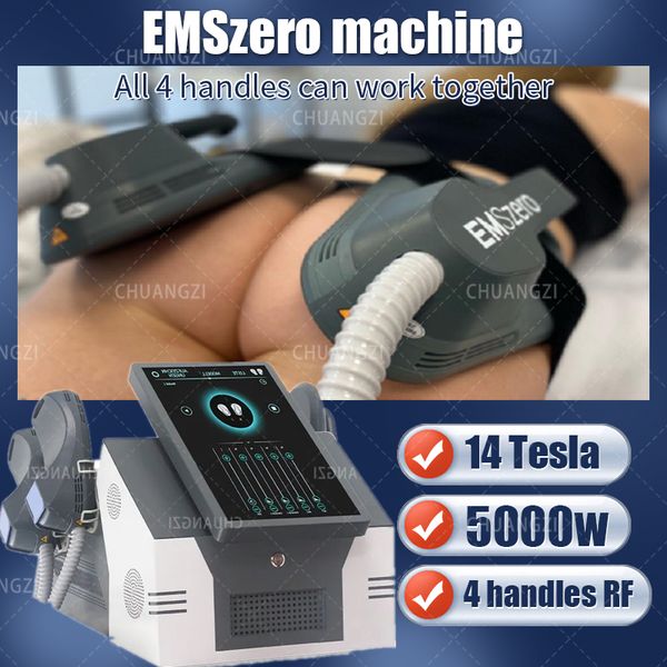 Image of ENH 844509560 2023 ems-culpt machine emszero rf fat burning shaping beauty equipment 14 tesla 5000w hi-emt nova electromagnetic muscle stimulator machine
