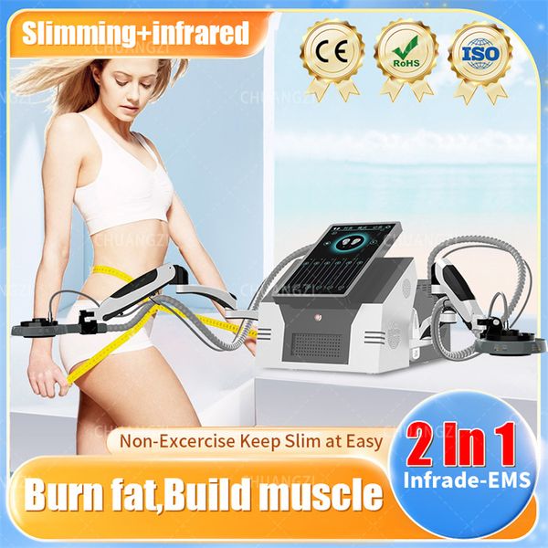 Image of ENH 846071935 other body shaping and slimming dls-emslim 2-in-1 infrared infrada-ems emszero fitness body shaping muscle stimulator fat burning device