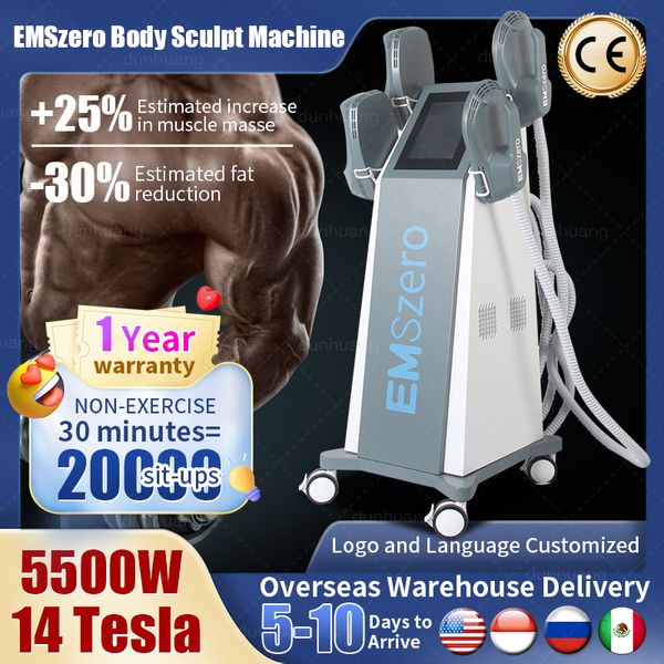 Image of ENH 850242035 hiemt ems neo machine emszero muscle building stimulator rf slim body fat burning device 4 handles /pelvic pads optional