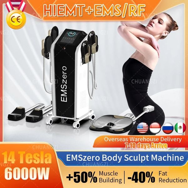 Image of ENH 852514357 rf equipment ems muscle body sculpting emszero hi-emt slimming machine 4 rf handles and pelvic floor muscle stimulate equip