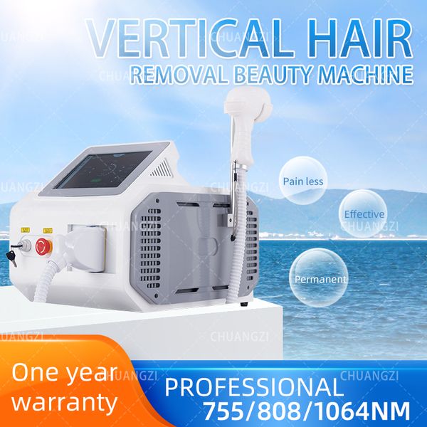 Image of ENH 854875088 new design 808nm hair removal machine 2000w three wavelengths 755 808 1064 diode laser with cooling handle
