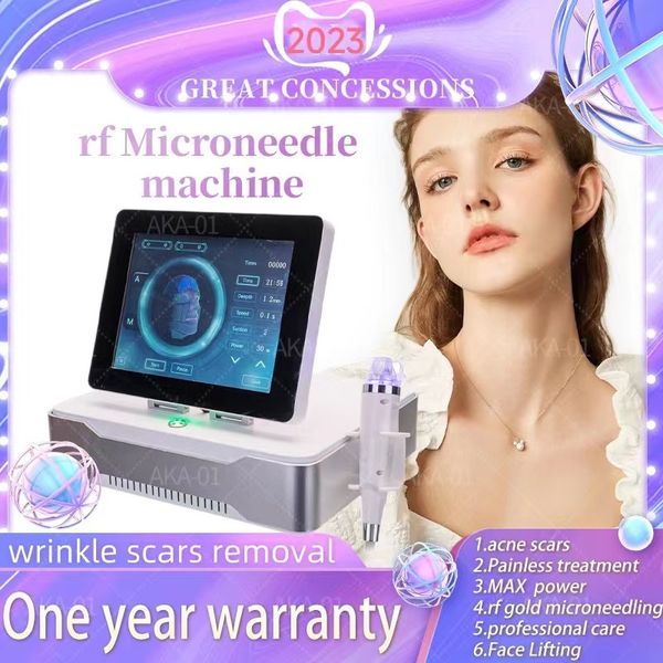 Image of ENH 855403128 gold microneedle rf facial rejuvenation and acne remove fold radio frequency rf microneedling machine