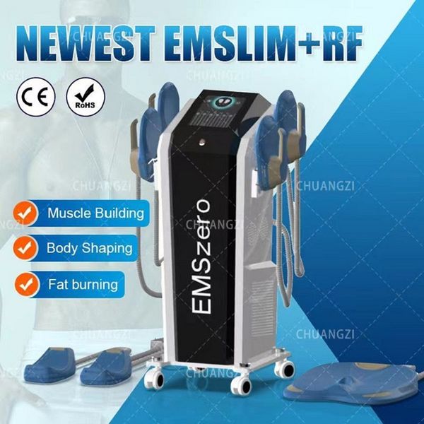 Image of ENH 856007748 ems muscle body sculpting emszero hi-emt slimming machine 4 rf handles and pelvic floor muscle stimulate equipment