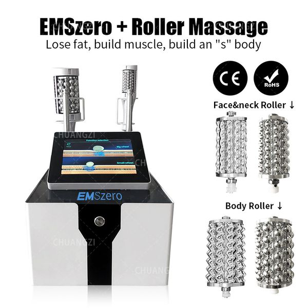 Image of ENH 856172981 portable dlsemslim 13 tesla emszero rf nova neo hi-emt machine with stimulation radio frequency handles option roller massage