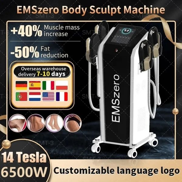 Image of ENH 856188369 ems muscle body sculpting emszero hi-emt slimming machine 4 rf handles and pelvic floor muscle stimulate machine