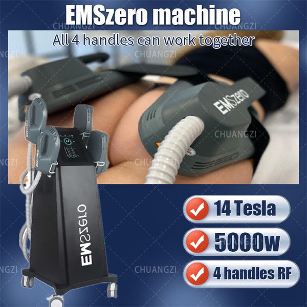 Image of ENH 856727419 emszero 14 tesla muscle building dls-emslim electromagnetic slimming muscle stimulation fat removal beauty machine