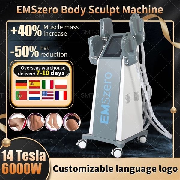 Image of ENH 856729729 dls-emslim muscle machine emszero neo reducing fat hi-emt sculpt machine 4 pcs handles with pelvic stimulation pads optional beauty salon