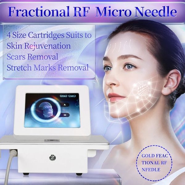 Image of ENH 856911077 multi-functional beauty equipment 2023 gold micro needle machine radio frequency microneedle fractiona fractional microneedle machine face b