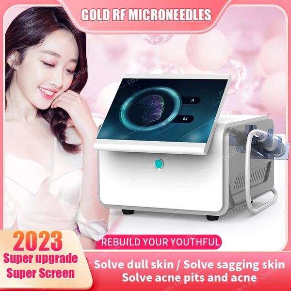 Image of ENH 856963539 rf fractional microneedle machine with cold hammer 2023 rf radio frequency skin tightening acne scars stretch marks removal