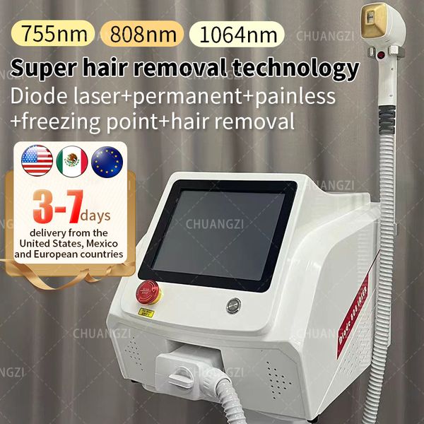 Image of ENH 873196232 2023 new 808 diode laser effective hair removal machine ice platinum hair removal 755nm 808nm 1064nm laser ice titanium