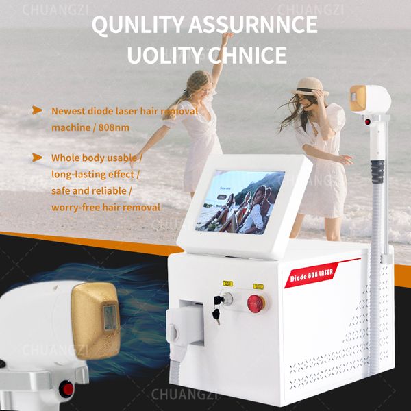 Image of ENH 873231825 808nm 755 1064 ipl diode laser hair removal machine alexandrit permanent removal and skin rejuvenation violet light with ce tool