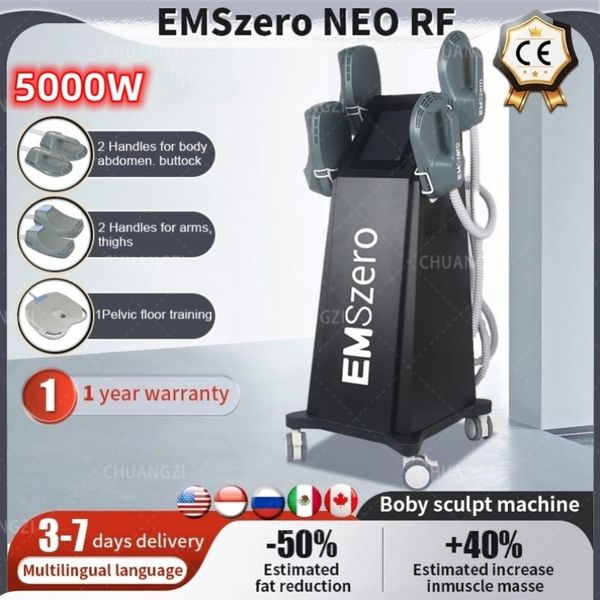 Image of ENH 874226649 selling neo dls-emslim nova 13 tesla 5000w high power 2 rf handles hi-emt body sculpt muscle stimulate emszero machine