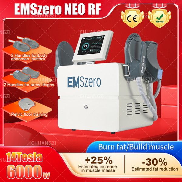 Image of ENH 874332278 dls-emslim emszero neo r f electromagnetic body sculpting machine removal body fat burnmuscle building stimulator nova 2023