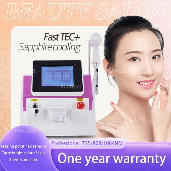 Image of ENH 875125995 2023 big power 3 wavelength 808 diode hair removal machine professional ce approval 755nm 808nm 1064nm hair remove salon