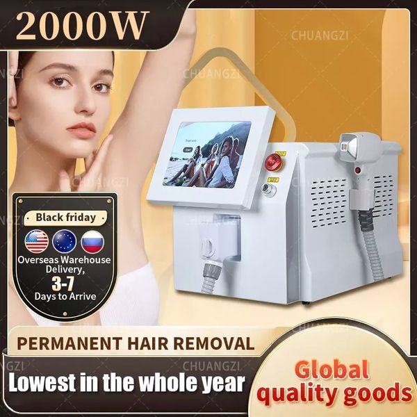 Image of ENH 875831414 2023 ice triple wavelength 755nm 808nm 1064nm 808 diode laser 808 hair removal and skin rejuvenation machine
