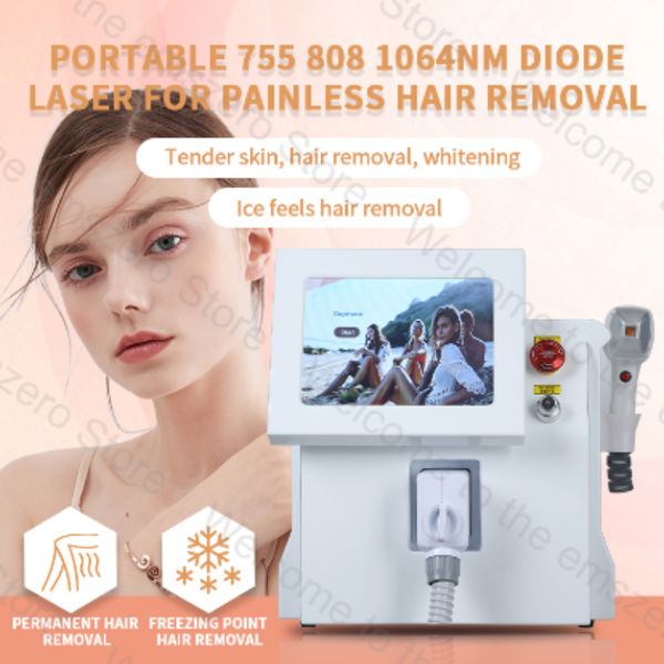Image of ENH 875848729 2023 portable 2000w 808nm diode laser 755 808 1064nm wavelength ing point permanent hair removal