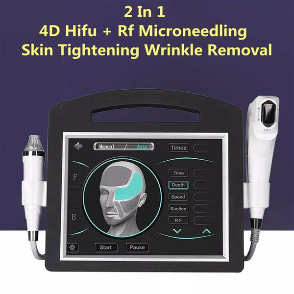 Image of ENH 878383879 2 in 1 rf microneedle scar/wrinkle treatment 3d 4d hifu machine for face lift skin lifting body slimming