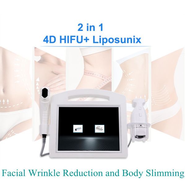 Image of ENH 878408999 portable 2 in 1 hifu liposonix machine liposonic body slimming face lift weight loss skin wrinkle removal