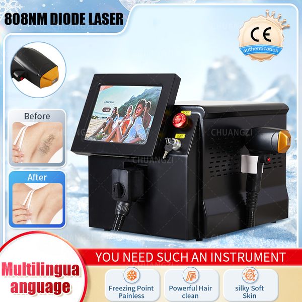 Image of ENH 881475743 2023 ice triple wavelength 755nm 808nm 1064nm 808 diode laser 808 hair removal and skin rejuvenation machine