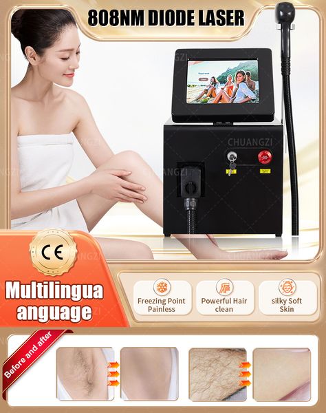 Image of ENH 881508326 2023 new ce certified 2000w power 3 wavelength ice platinum hair removal 755 808 1064nm diode hair removal machine