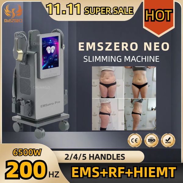 Image of ENH 897304383 2023 new dlsemslim neo slimming machine emszero rf 6500w 200hz 2/4/5 handles 15 tesla body emsculpting beauty machine hi-emt