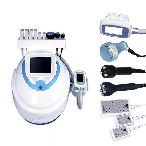 Image of ENM 611561416 cryolipolysis slimming equipment frozen fat machine cavitation vacuum rf face lifting cold laser lipo portable body contouring cryo fat for
