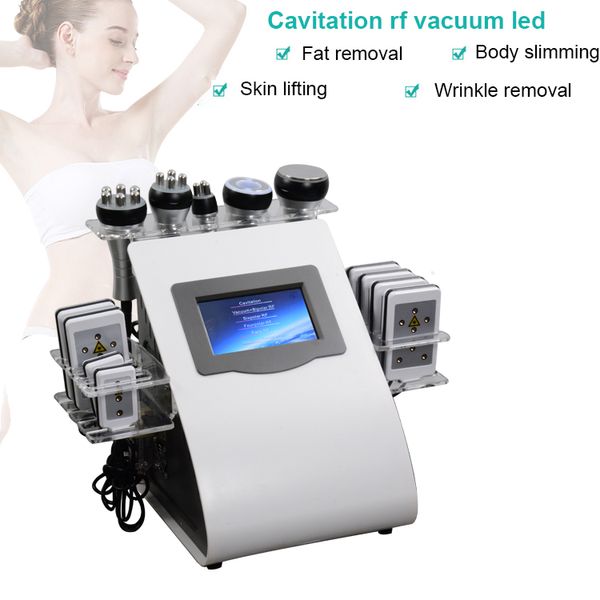 Image of ENM 682795368 vacuum cavitation slimming system portable laser lipo weight loss 40k ultrasonic rf cellulite reduction machines 6 handles