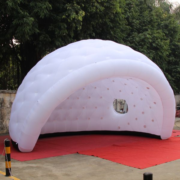 Image of ENM 711815368 party disco igloo inflatable half dome tent with 2 circle windowsevent golf marquee for advertising