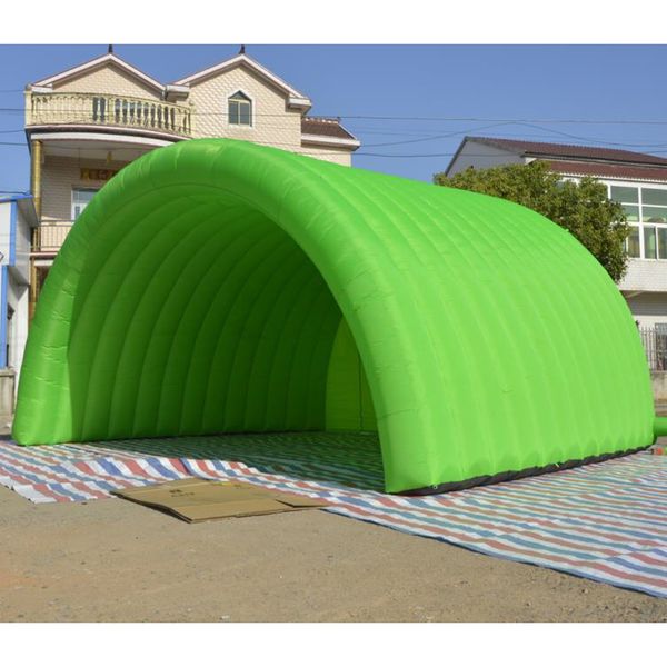 Image of ENM 711959984 customized oxford cloth inflatable tunnel tent with rear entranceoutdoor event dome arch shelter for sale