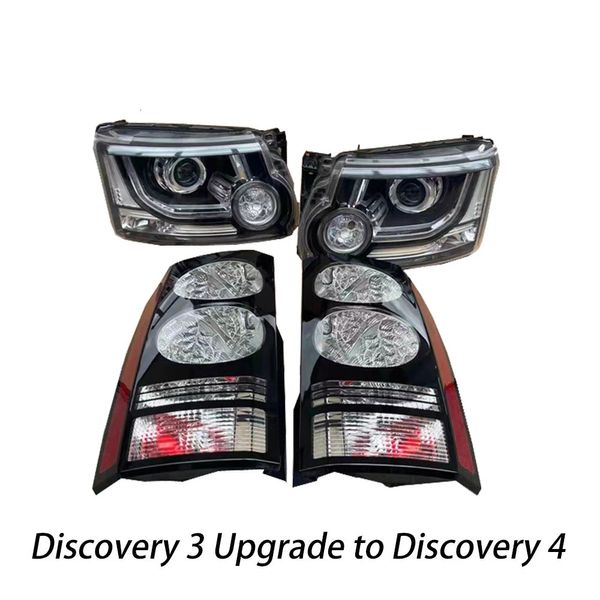 Image of ENM 786111192 car styling head lamp for discovery 3 headlights upgrade discovery 4 led headlight drl angel eye projector lens beam accessories