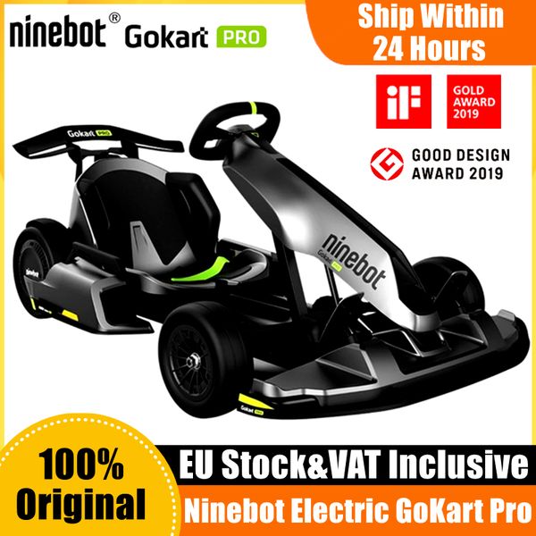 Image of ENSP 554372143 eu stock original ninebot by segway gokart pro scooter self balance electric hoverboard lamborghini car racing refit go kart kit inclusive o