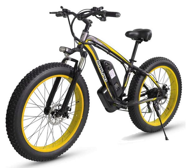 Image of ENSP 758238439 smlro xdc600 electric bicycle 40fat tire 21 speeds 26 inch 48v 500w electric bike shimano speed beach e-bike for adult