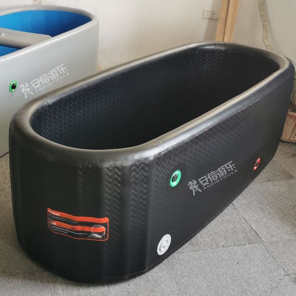 Image of ENSP 812166606 drop stitch training cold therapy pool tub barrel inflatable challenge ice bath for fitness recovery