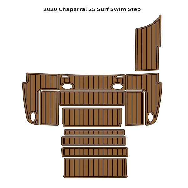 Image of ENSP 864101888 2020 chaparral 25 surf swim step platform boat eva foam teak deck floor pad mat