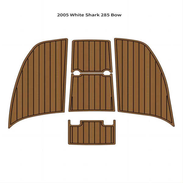 Image of ENSP 865574962 2005 white shark 285 bow mat boat eva faux teak deck flooring pad self adheisve