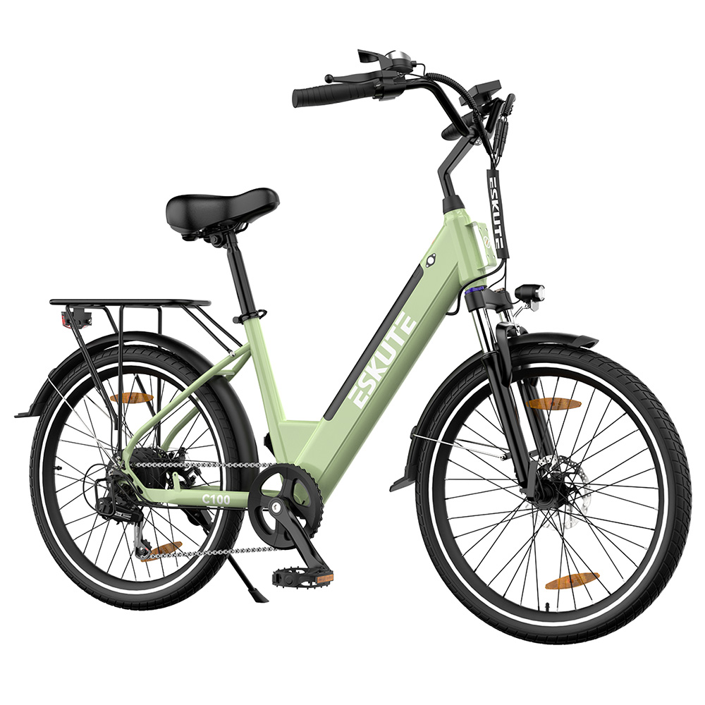 Image of ESKUTE C100 Electric Bike 250W/104Ah Green