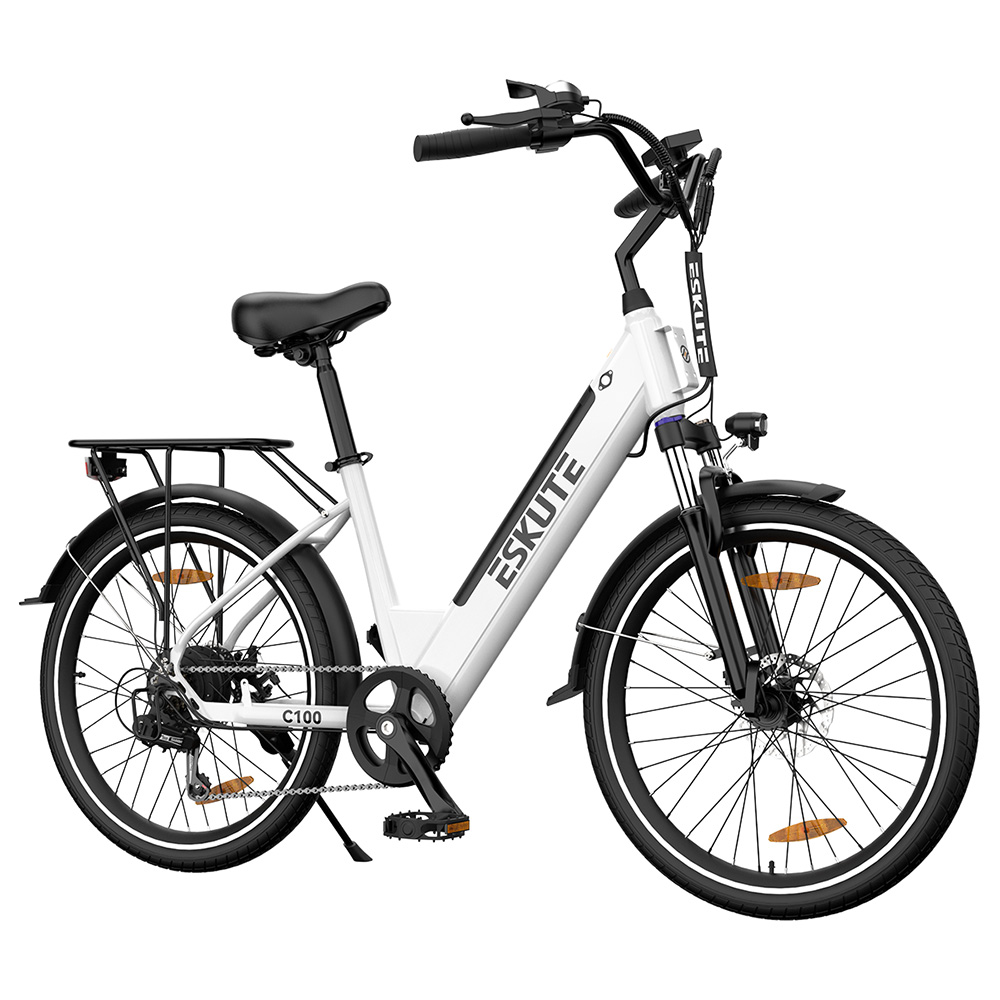 Image of ESKUTE C100 Electric Bike 250W/104Ah White